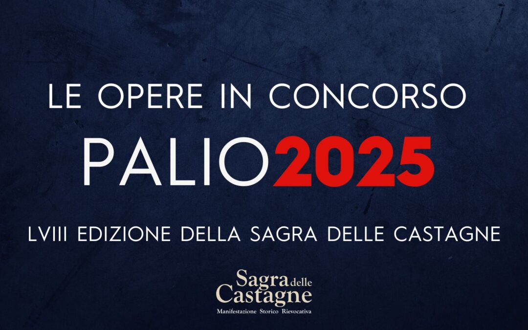 Palio 2025 ecco le opere in gara