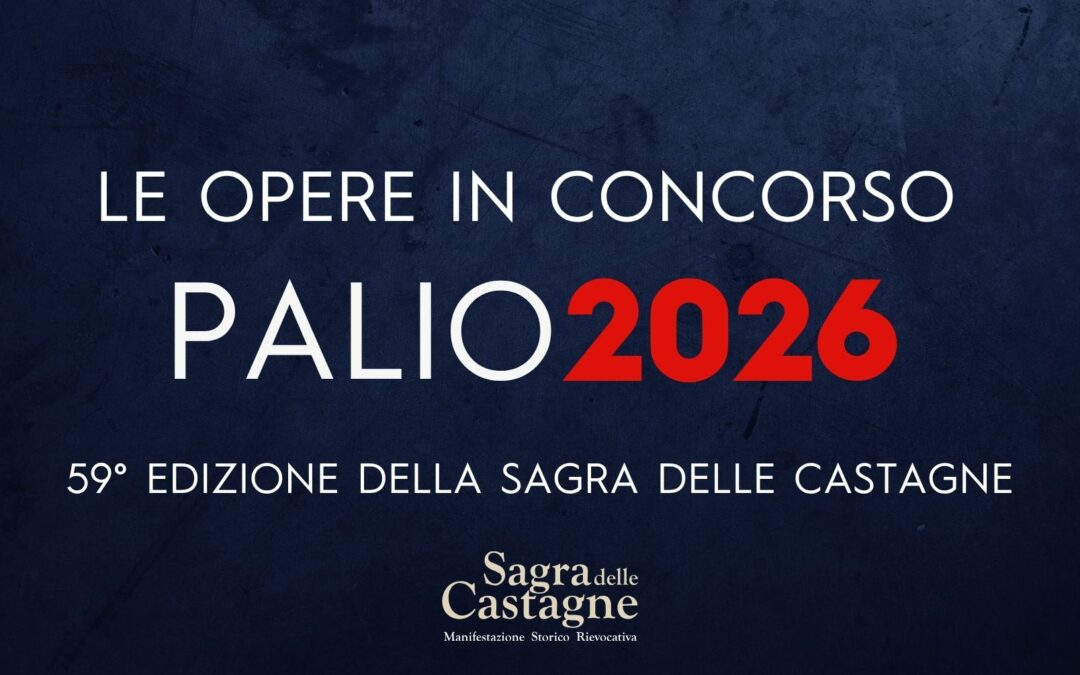 Palio 2026 ecco le opere in gara